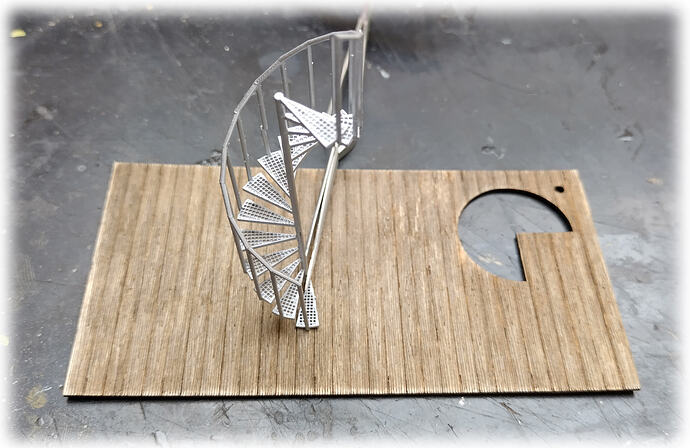 Stellwerk Daf Fußboden und Treppe